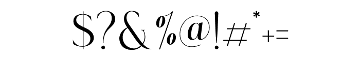 Roseritta Standard Font OTHER CHARS
