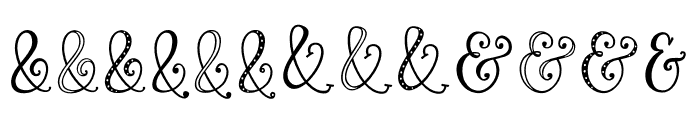 Roseroot Cottage Ampersands Font LOWERCASE