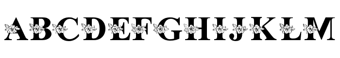 Roses Flower-Regular Font UPPERCASE