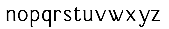 Roseware Font LOWERCASE