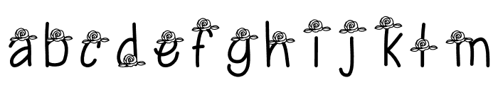 Rosey Font LOWERCASE