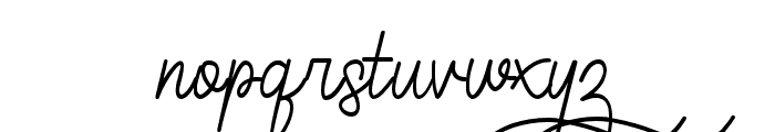 Roseylina-Regular Font LOWERCASE