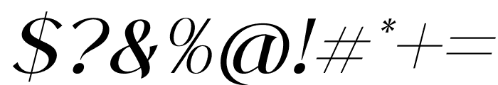 Rosha Keylin Italic Font OTHER CHARS