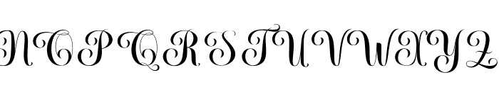 RoshelynCalligraphy Font UPPERCASE