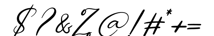 Roslitta Aganta Italic Font OTHER CHARS
