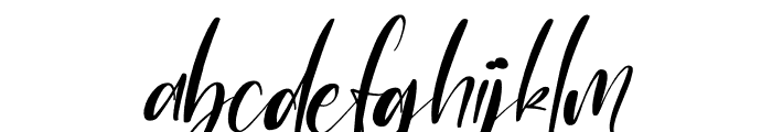 Rossalyta Nataly Italic Font LOWERCASE