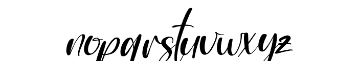 Rossalyta Nataly Italic Font LOWERCASE