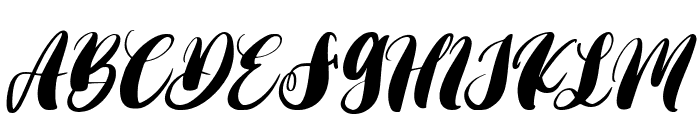 Rossi Frosty Italic Font UPPERCASE