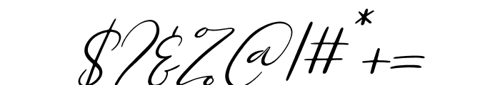 Rossie Bella Italic Font OTHER CHARS