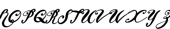 Rossy Italic Font UPPERCASE