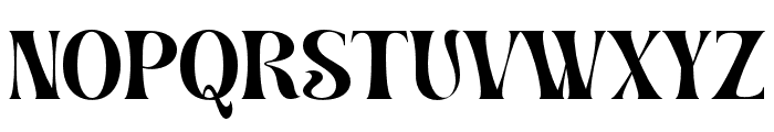 Rostema-Regular Font UPPERCASE