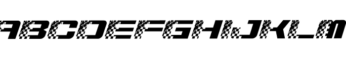 Roster Racing Italic Font UPPERCASE