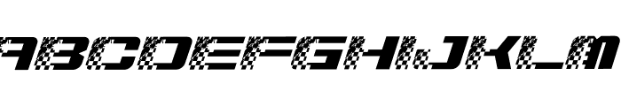 Roster Racing Italic Font LOWERCASE