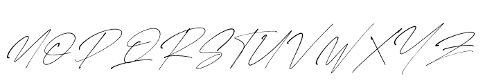 Rostera Signature Italic Font UPPERCASE