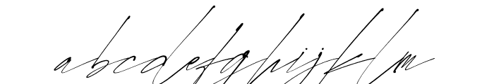 Rostera Signature Italic Font LOWERCASE