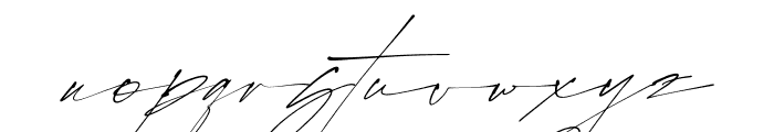 Rostera Signature Italic Font LOWERCASE