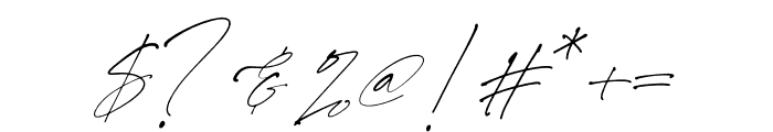 Rostera Signature Font OTHER CHARS