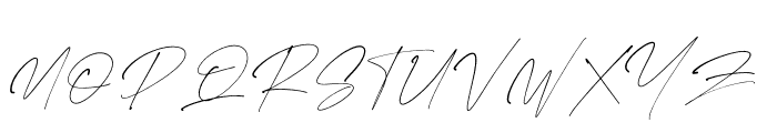 Rostera Signature Font UPPERCASE
