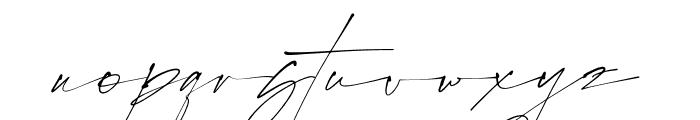 Rostera Signature Font LOWERCASE