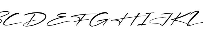 Rosterdam Signature Italic Font UPPERCASE