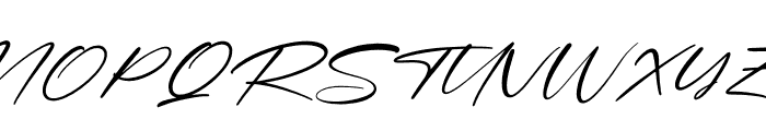 Rosterdam Signature Italic Font UPPERCASE