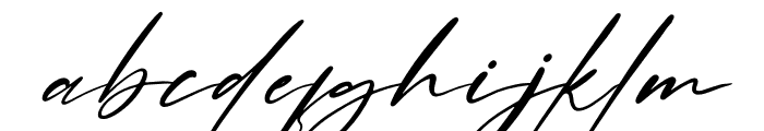 Rosterdam Signature Italic Font LOWERCASE