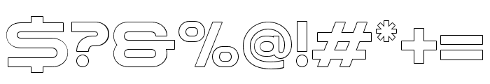 Rostex-Outline Font OTHER CHARS