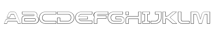 Rostex-Outline Font UPPERCASE