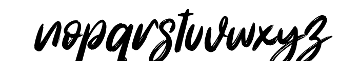 Rosthero Italic Italic Font LOWERCASE