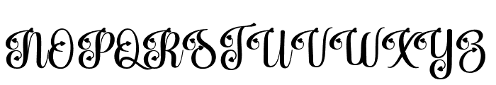 RosthilaScript Font UPPERCASE