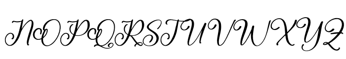 Rosthina Italic Font UPPERCASE
