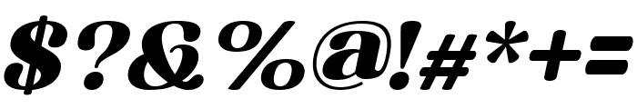 Rosting Gapertas Italic Blk It Font OTHER CHARS