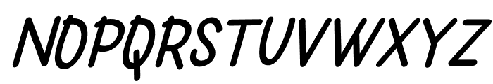 Rostter Italic Font UPPERCASE
