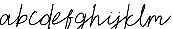 Rother Script Font LOWERCASE