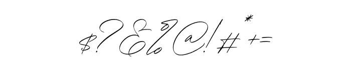 Rotherdam Signature Italic Font OTHER CHARS