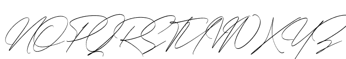 Rotherdam Signature Italic Font UPPERCASE