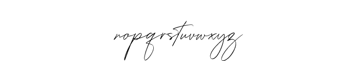 Rotherdam Signature Font LOWERCASE
