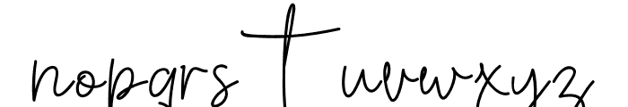 Rothwell Signature Alternates Font LOWERCASE