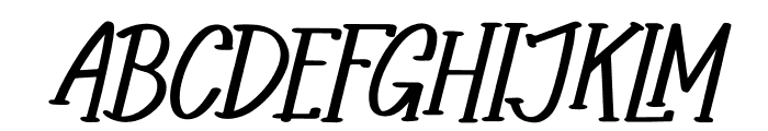 Rotten Jingway Italic Font UPPERCASE