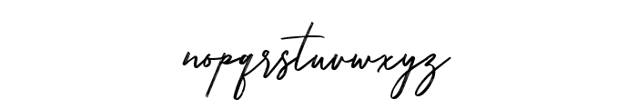Rottens Signature Font LOWERCASE