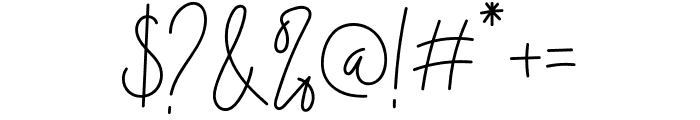 Rotterdam Signature Font OTHER CHARS