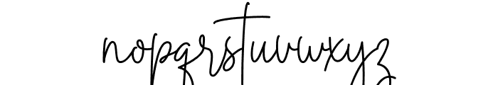 Rotterdam Signature Font LOWERCASE