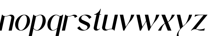Rouganeck Italic Font LOWERCASE