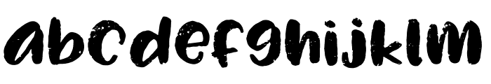 Rough Puff Font LOWERCASE