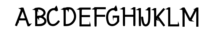 Rough Regular Font UPPERCASE
