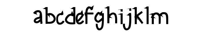 Rough Regular Font LOWERCASE