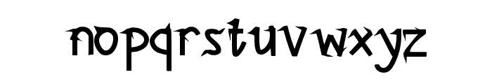 Rough Regular Font LOWERCASE