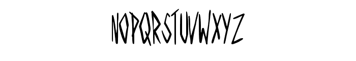 Rough Thin Marker Handw Regular Font UPPERCASE