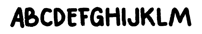 Rough Toon Regular Font UPPERCASE