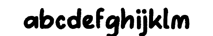 Rough Toon Regular Font LOWERCASE